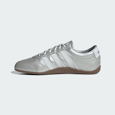 Size 6.5 - adidas Grand Court Lo Silver Metallic Gum W for sale
