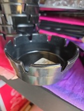 Black Glossy Cigarette Ashtray with Eight 8 Slots. Brand New