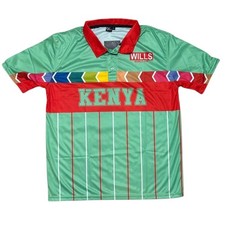 Vintage Kenya 1996 Cricket Polo Shirt – Retro World Cup Jersey Collectable UK
