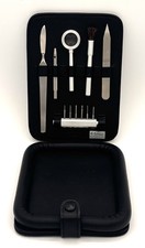 Kit Riparazione Orologio G. Lorenzi Milano in Cassa di Pelle di Agnello Nera