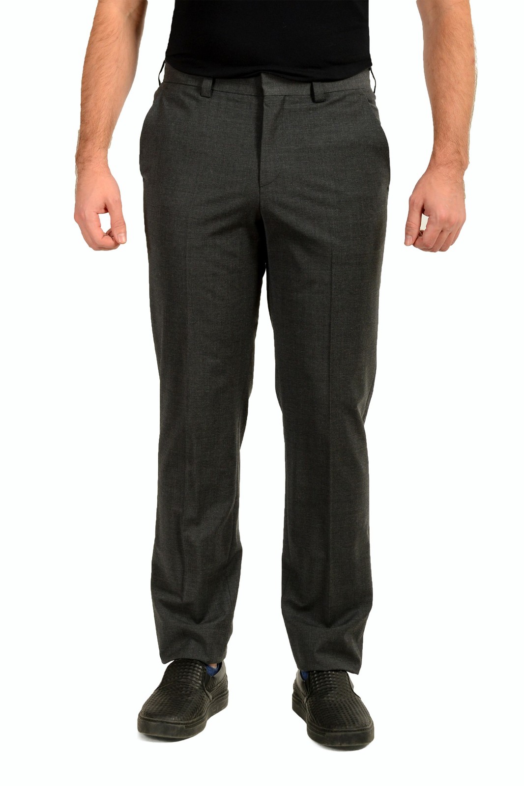 Hugo Boss Mens Tom232X Modern Fit Gray Wool Dress Pants US 32R IT 48 15190₽