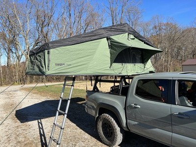 Thule Tepui Ruggedized Autana 3 With Annex, Olive Green | 3 Person Roof Top Tent