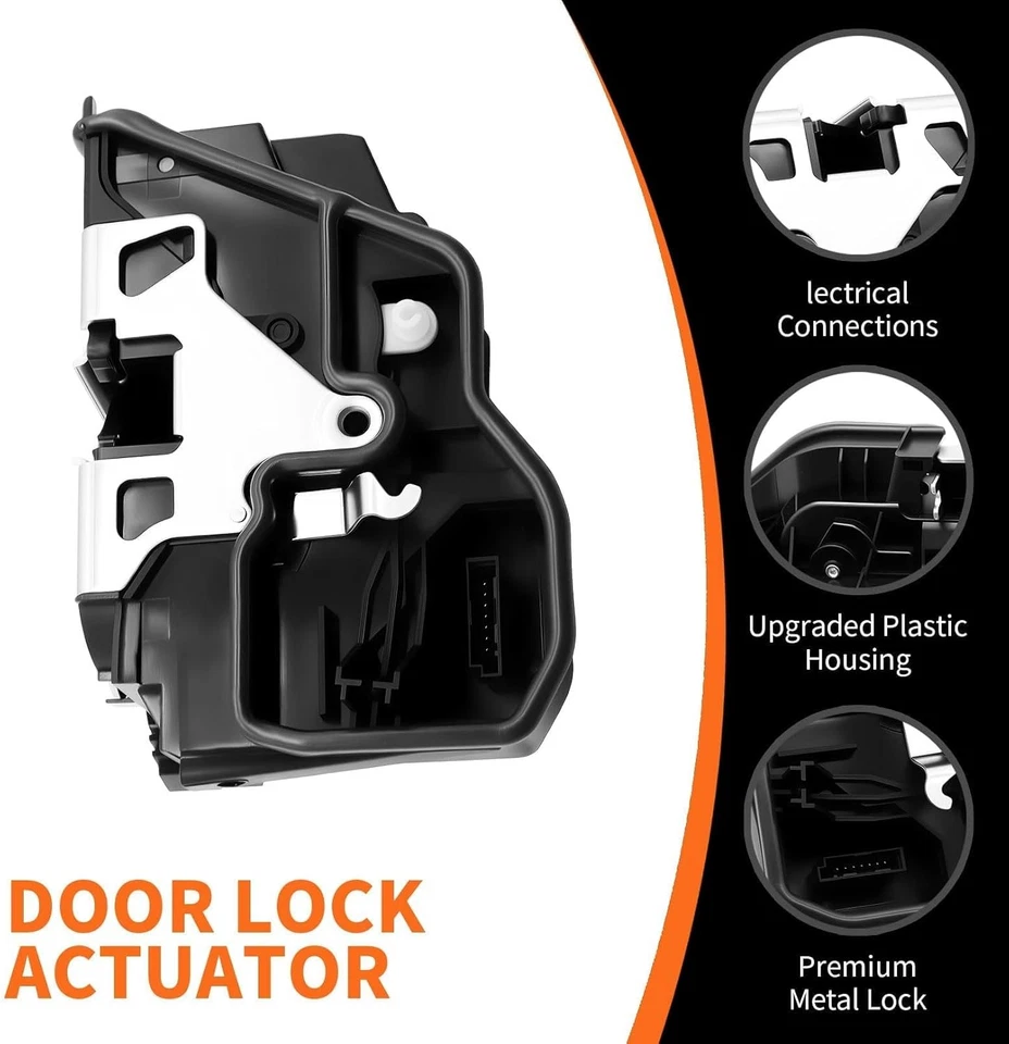 Front Left Door Lock Actuator for BMW 320i 323i 328i 335i 430i 528i 535i X3 X5 Foto 3 de 4