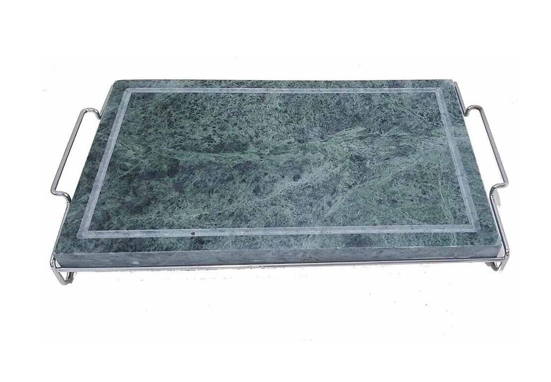 Pietra Ollare 25x40 cm con Stand in Metallo  Bistecchiera & Grill da Tavolo Barb