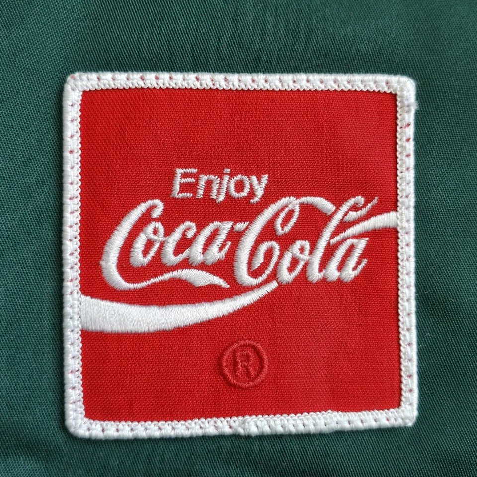 De Colección Coca Cola Entrega Camionero Chaqueta Reversible Verde Mediana Snapback Sombrero Soda Foto 2 de 4