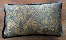 LENOX Bedding GILDED TAPESTRY BED Lumbar PILLOW FEATHER FILL 12x18