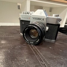 Yashica TL Electro X SLR Camera with Auto Yashinon 50mm f/1.7 Lens Black Silver