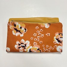 Rachel Pally Yellow/Orange Multicolor Foldover Clutch with Dust Bag