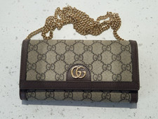 GUCCI GG SUPREME OPHIDIA Chain Wallet *AUTHENTIC*