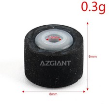 5PCS New 8x6x1.5mm Pinch Roller Press Belt Pulley Deck Audio Recorder