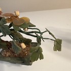 Artificial Floral Arrangement Centerpiece Stone Base Green — photo 8