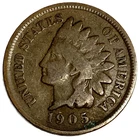 1905 Indian Head Penny Cent Good Condition 1c One Cent US Coin - 3609