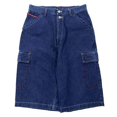 Airwalk 90s Buggy CARGO Shorts Half Pants Denim L Blue Airwalk 90s Buggy CARGO Shorts Half Pants Denim L Blue