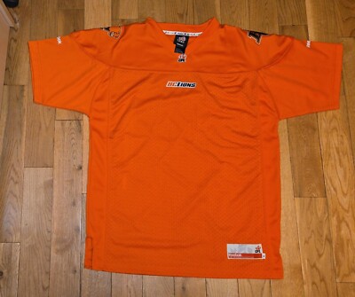ORANGE BC Lions Blank CFL Football Reebok Jersey Men Size XL