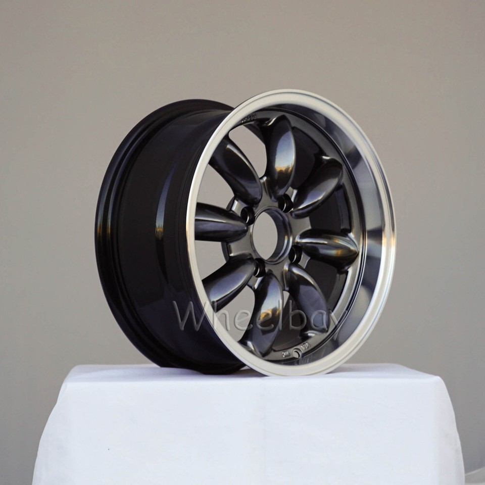 4 ROTA WHEEL RB 15X6 4X114.3 4 RHBLK TR2 TR3 TR4 TR5 TR6 TR250 ...