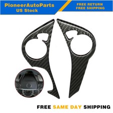For Honda Accord 2013-2017 Steering Wheel Button Cover Carbon Fiber Trim