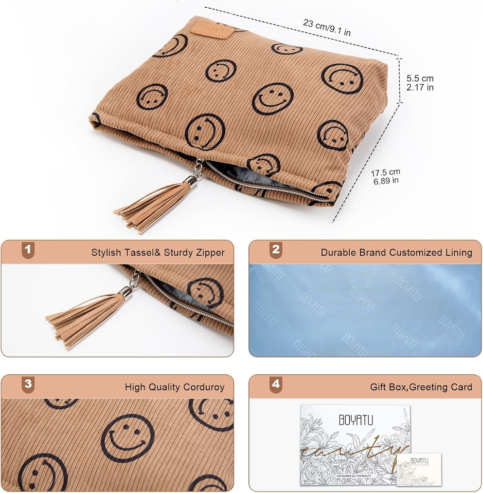 Makeup Bag Small Cosmetic Pouch Cosmetic Bag for Purse Cute Make up