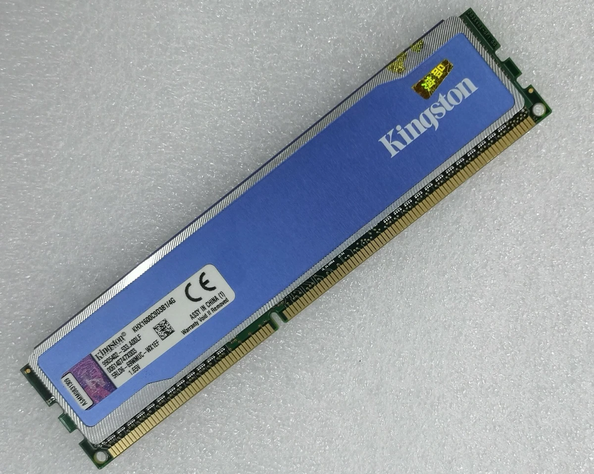 Kingston DDR3 1600MHz Desktop RAM HyperX BLU KHX1600C9D3B1/4G