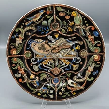 READ - Villeroy & Boch Intarsia Round Chop Plate Platter 13" - FREE USA SHIPPING