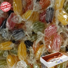 SUGAR FREE Fruit Drops Traditional wrapped Pick N Mix boiled sweets 250g-6kg