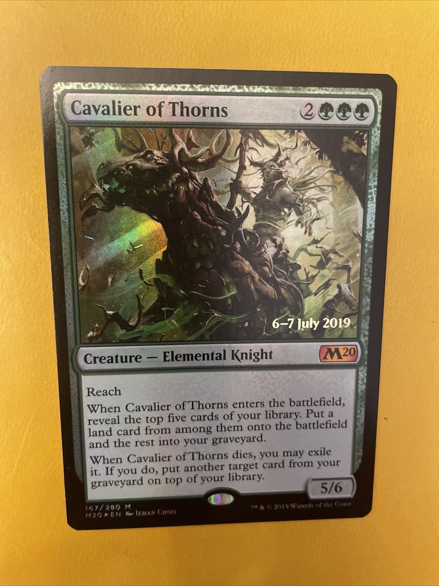 MTG - Cavalier of Thorns - Prerelease FOIL - Core Set 2020 M20 - Near Mint  | eBay