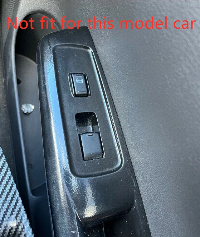 Apoyabrazos de puerta de fibra de carbono ABS para Subaru WRX / WRX STI 08-14 Foto 2 de 4