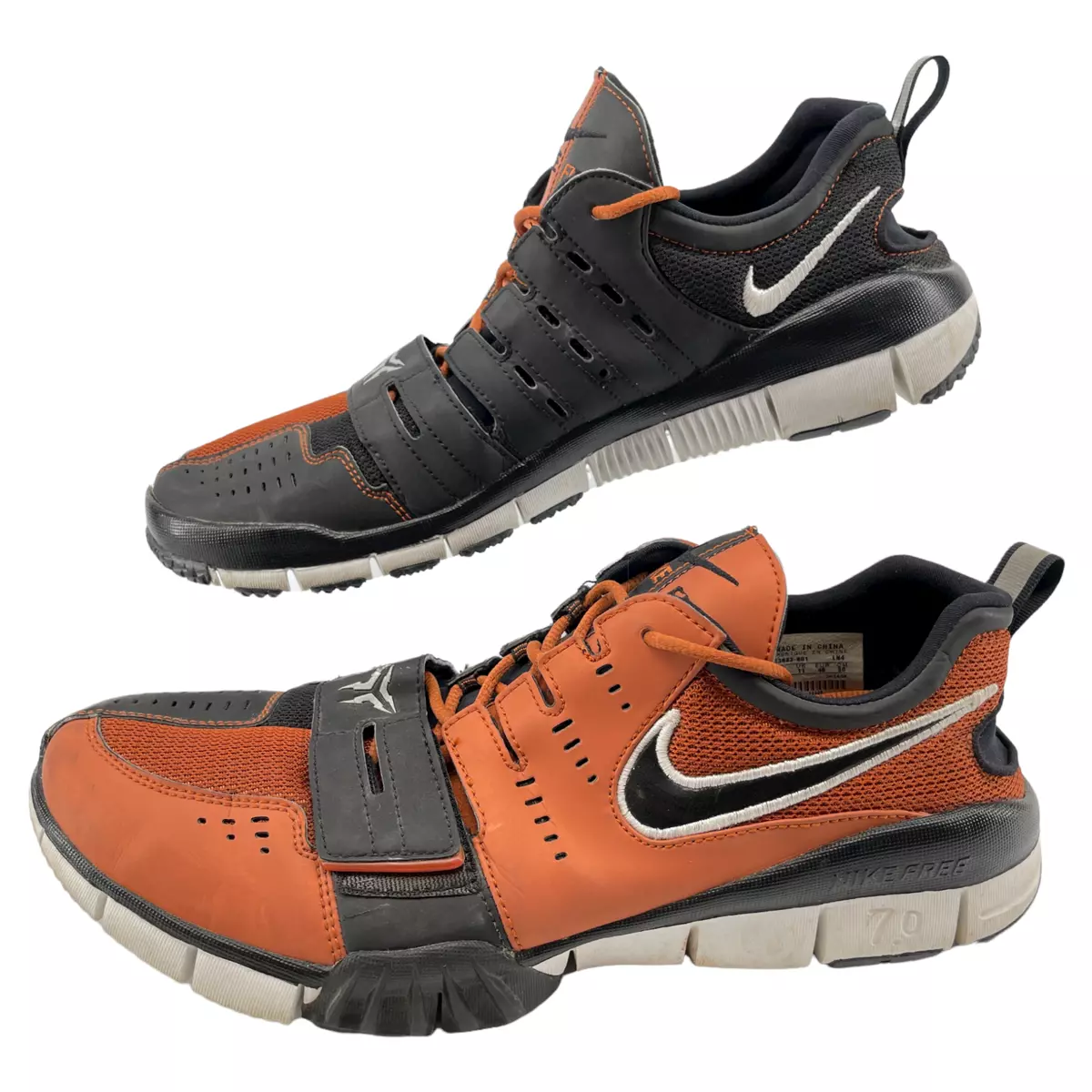 Nike Free 7.0 Texas Longhorns Running Shoes Black 313683-801 Mens 12 | eBay