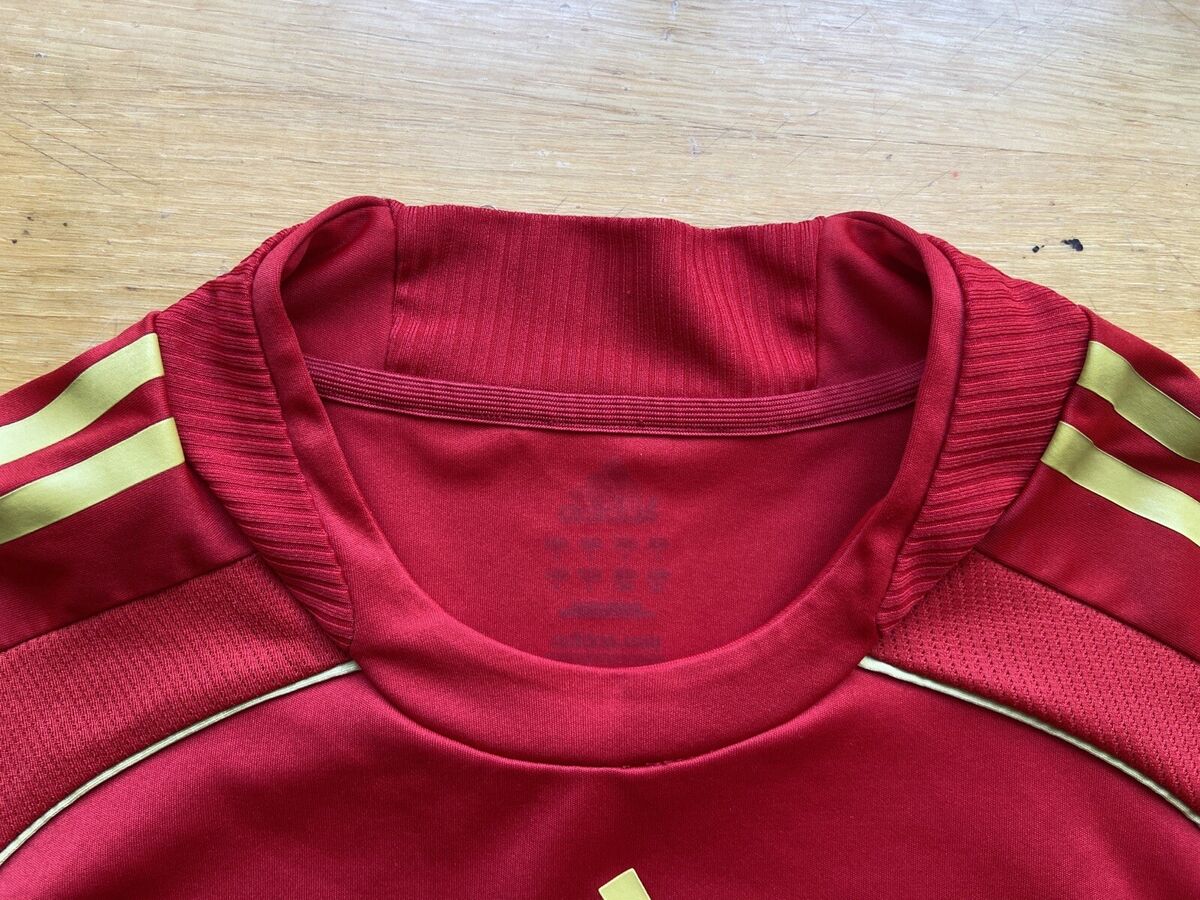 SPAIN 2008 2009 HOME SHIRT JERSEY LONG SLEEVE PLAYER ISSUE SPAIN 2008 2009 HOME SHIRT JERSEY LONG SLEEVE PLAYER ISSUE