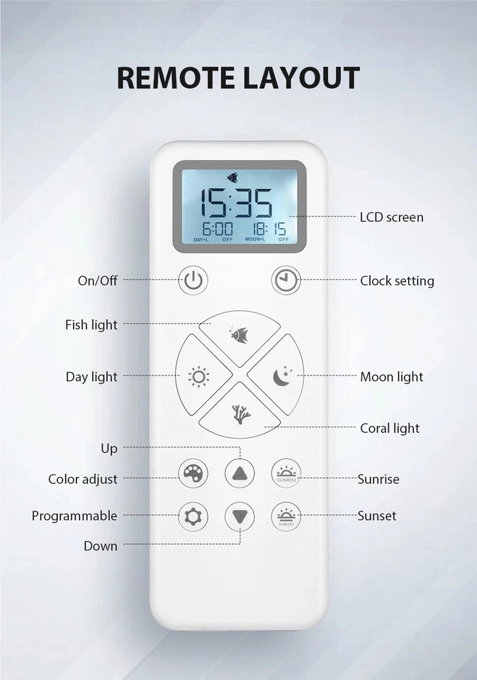 Tiffany plafoniera led telecomando dimmer alba/tramonto acquario dolce e marino - Immagine 4 di 4