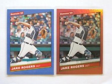 2020 Donruss Jake Rogers RC Lot: Base 260 + Retail RED FOIL, Detroit Tigers