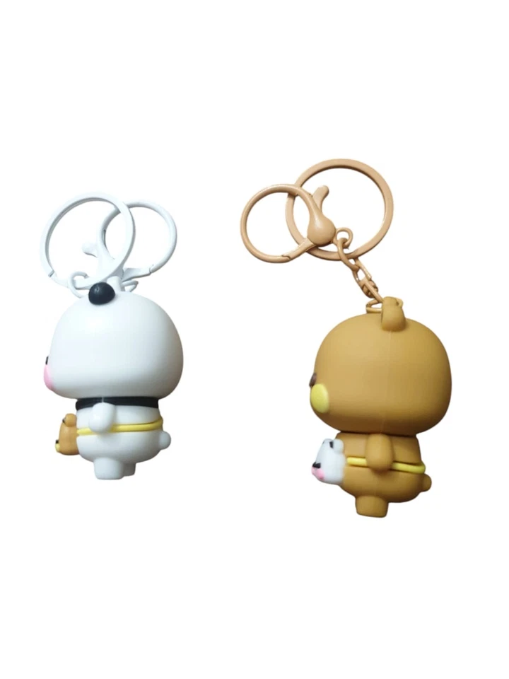 Portachiavi carino bubu&dudu, Orso e Panda del web fidanzati - Immagine 4 di 4