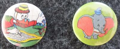 2x Disney Button (Mini) - Dumbo + Düsentrieb - Disney