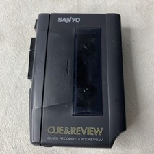 SANYO Cue  Review Quick Record Review Cassette Player Recorder M-1019 Tested
