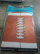 KITTRICH - Stretchable Fabric Book Covers Jumbo Size -9"x 11" or larger Football
