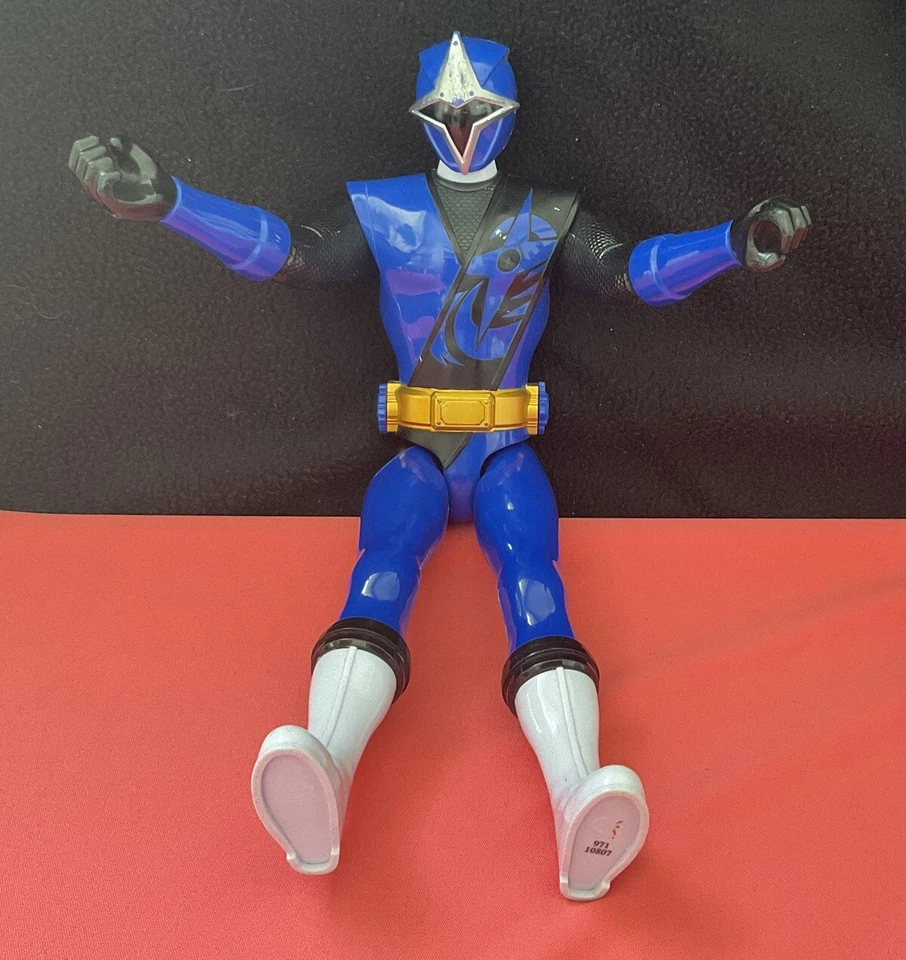 Figura de acción articulada Blue Power Ranger Super Ninja 12" Foto 3 de 4