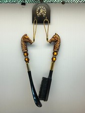     Vtg WALL PLAQUE BRUSH  SHOEHORN 5100 JAPAN HORSE EQUESTRIAN MEN NEW BOX