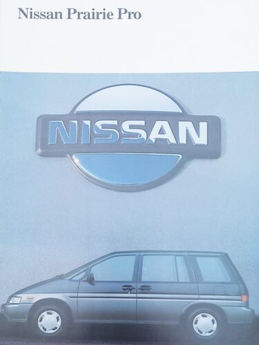 Nissan Prairie Pro 01/89 Prospekt Brochure Broszura Folleto Catalogue - Afbeelding 1 van 2