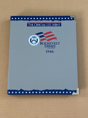 The Official US Mint Roosevelt Dimes 1946- Coin Album. 5 pages, NO COINS.