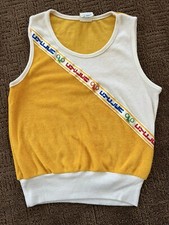 Vtg 80's SEARS Girl's Sleeveless Cycling Shirt Sz 14