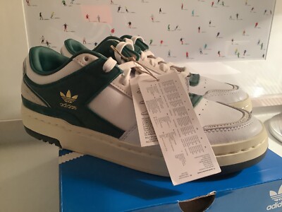 ADIDAS Sneaker Forum Luxe Low Leder Weiß/Grün Gr. 38 2/3 NEU UNGETRAGEN
