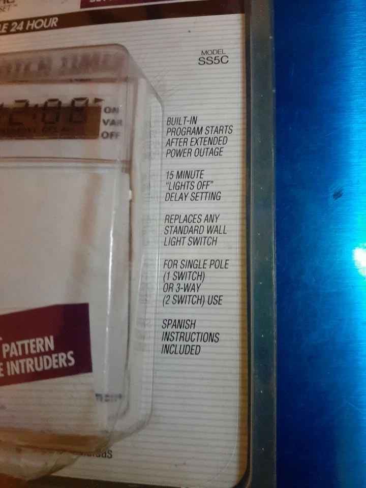 Intermatic Digital Wall Switch Timer Programmable 24 hour Model S55C - Image 3 of 4