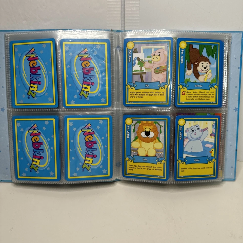 Álbum de tarjetas coleccionables Ganz Webkinz + 70 tarjetas pegatinas Curio Shop A1 B1 B2 B3 C1 Foto 4 de 4