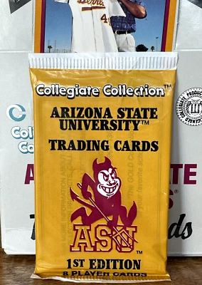1990 ARIZONA STATE SUN DEVILS Collegiate Collection 1st Edition PACK 8 Cards OVP