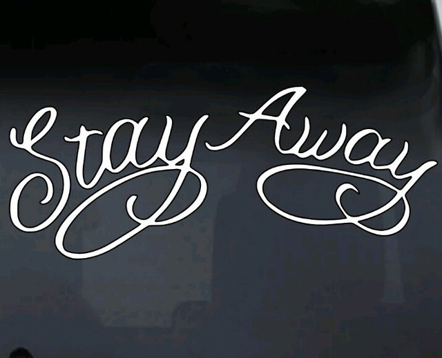 Funny Stay Away Post Malone Rap Vinyl Decal Custom Car Truck Window