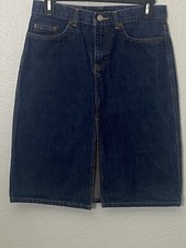 Express Jeans Denim Skirt 5 pocket Button Front size 1/2 Classic Y2K