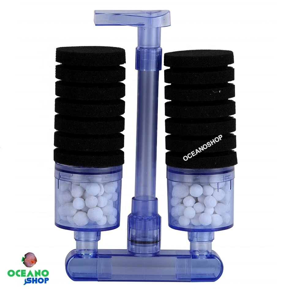 Filtro Esponja doble biologico acuario incluye biobolas - Imagen 1 de 1