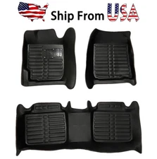 For 2007-2017 Toyota Camry All Season Black Floor Liner Mats Waterproof