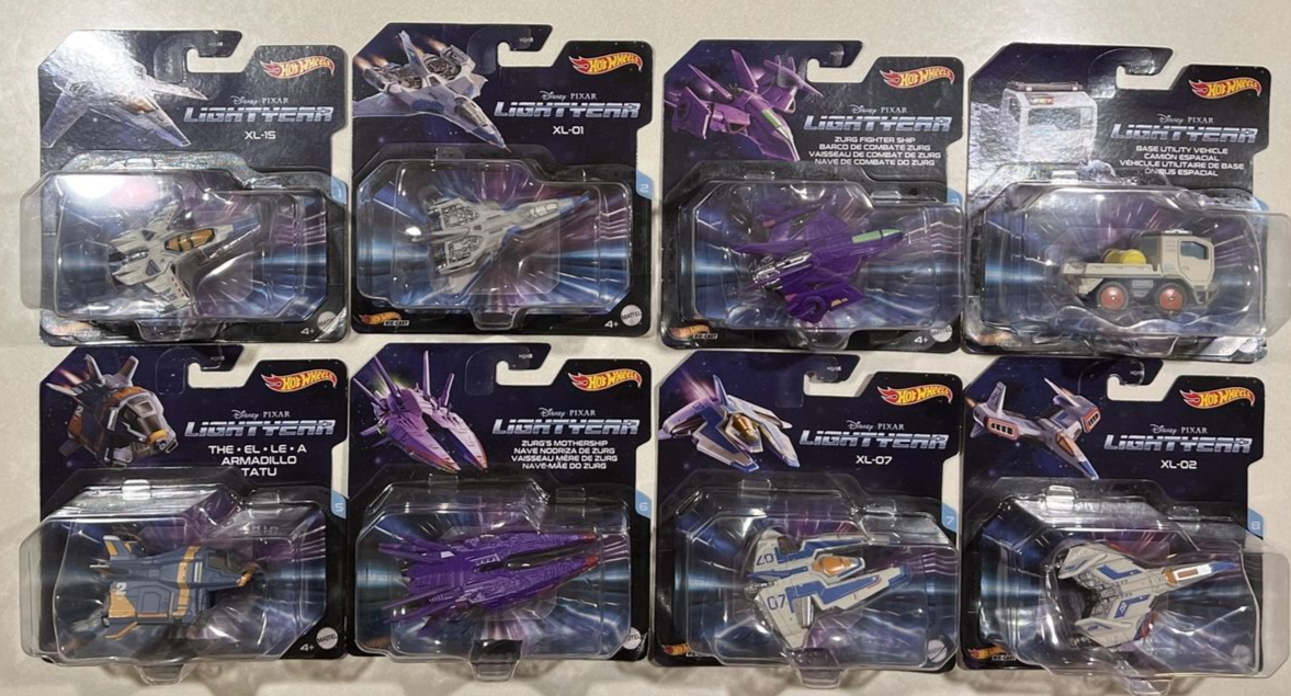 NEW 2022 Hot Wheels Pixar Lightyear XL-15 XL-01 Zurg Fighter Ship