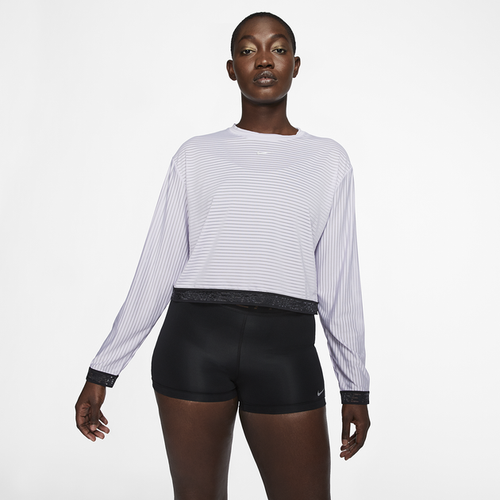 Nike Pro Women's Long Sleeve Mesh Crop 