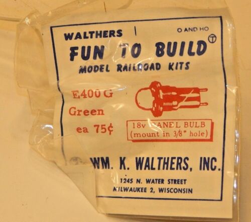 Walthers #E400G 18V Panel Bulb Green NEW - Picture 1 of 2
